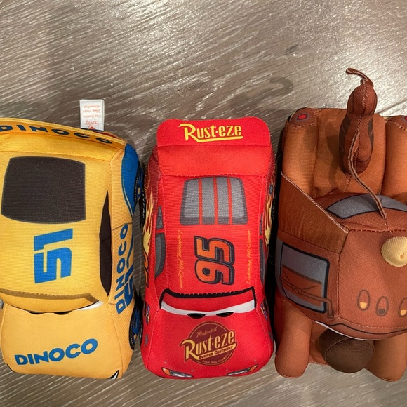 EUC TY Cars plush trio set includes Hero Lightning McQueen, Cruz and Mater - Picture 2 of 4